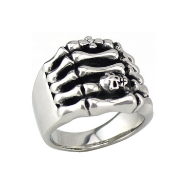 Casting Cross jewelry stainless steel skull ring suppliers